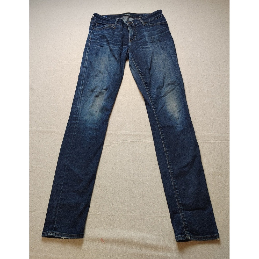Lucky Brand Women 2/26 Regular Dark Wash Skinny Jeans Orta Premium Denim 19